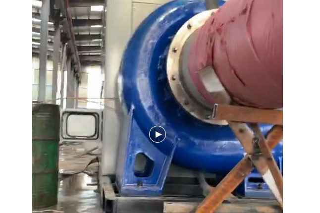 海口敬轩能源管理解决方案有限公司流量5100立方大型柴油机混流泵机组测试中